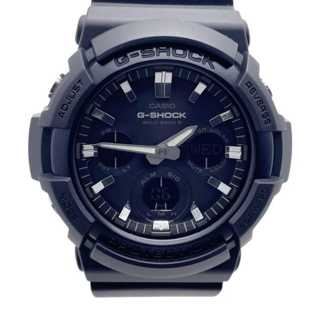 CASIO G-SHOCK ANALOG-DIGITAL GAW-100 SERIES GAW-100B-1AJF Black Resin Aluminu...